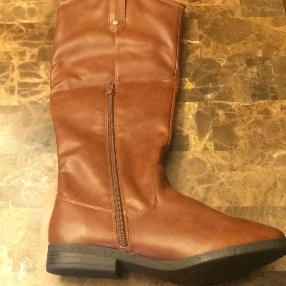 New Cognac Women's Isobel Riding Boots - Picture 2 of 3